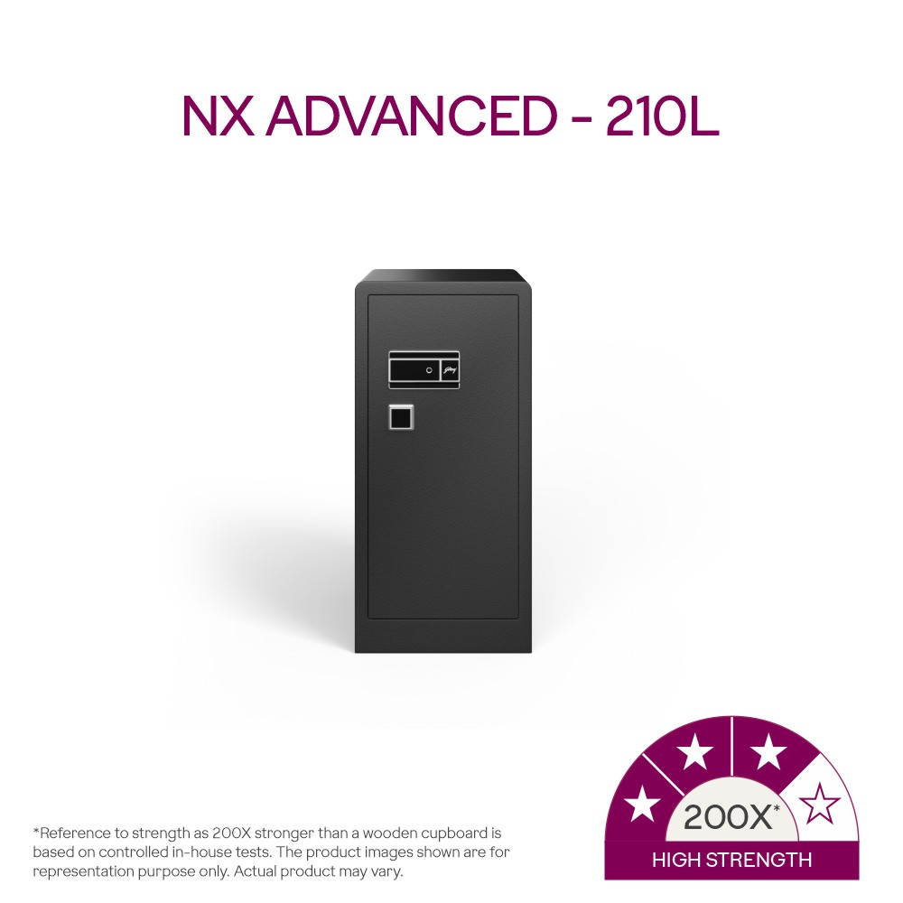 Godrej NX Advanced 210 L Digi+ Bio + Mechanical Home Locker